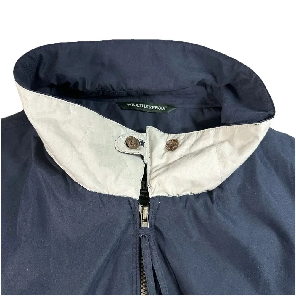 Weatherproof Men Microfiber Golf Jacket 3XLT Navy Blue Dad Everyday Grandpacore